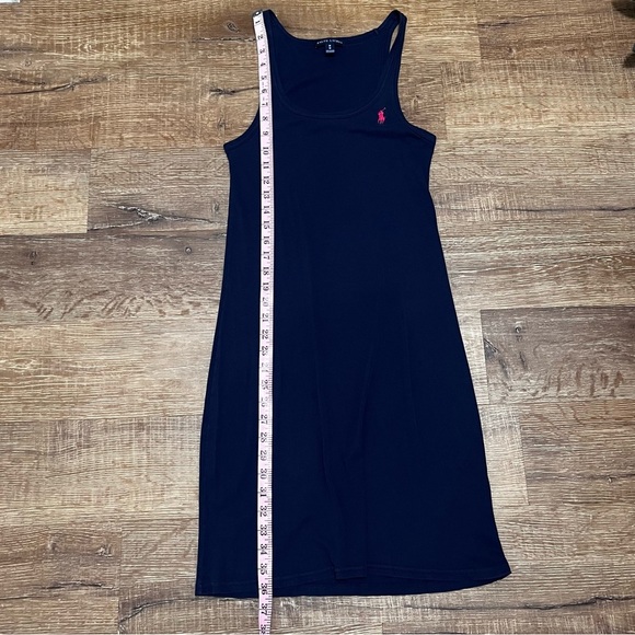 RALPH LAUREN Y2K Pima Cotton Ribbed Tank Dress Size Medium - Picture 4 of 8